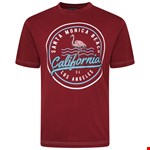 KAM Santa Monica Tee - burgundy